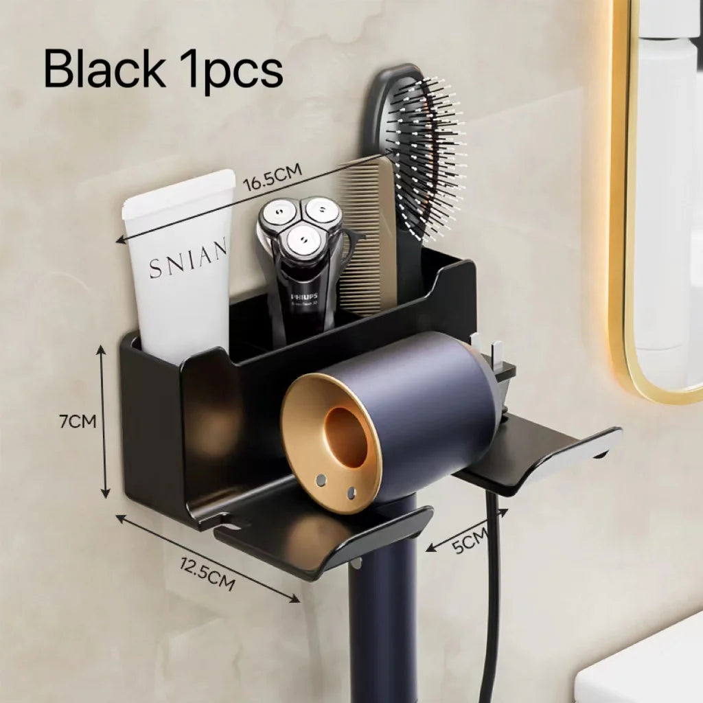 AeroDock™ Wall-Mounted Hair Dryer Holder