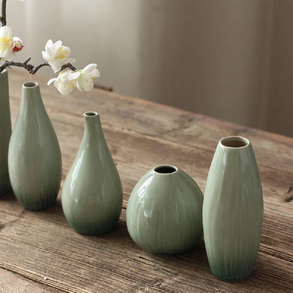 Serene Form Ceramic Vase Collection