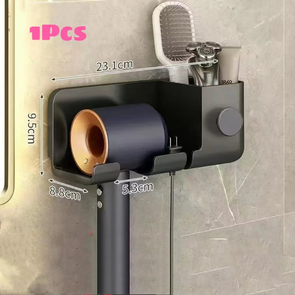 AeroDock™ Wall-Mounted Hair Dryer Holder