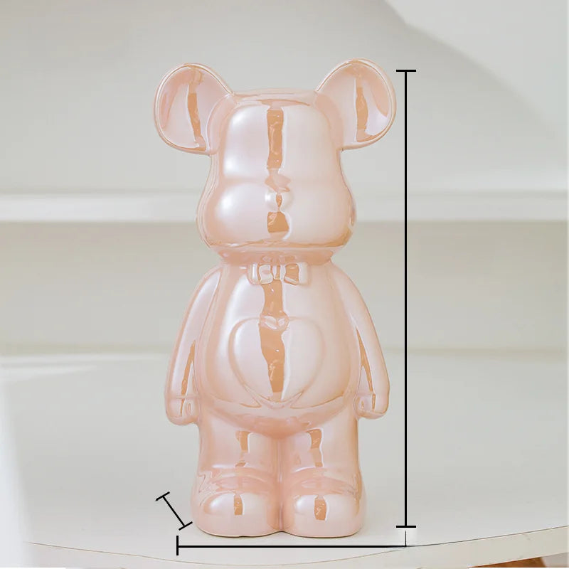 Chrome Bear Decorative Sculpture