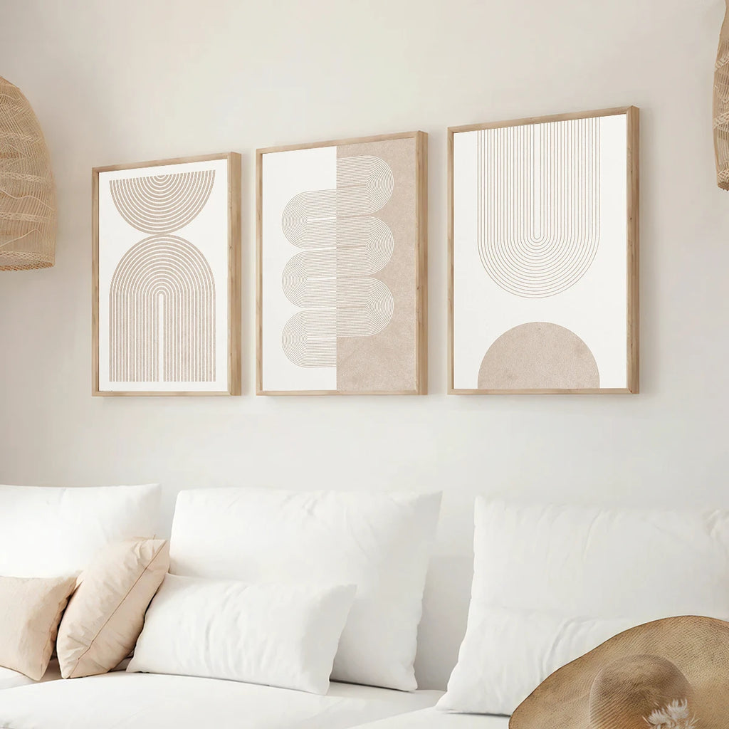 Soft Form Neutral Wall Art Set