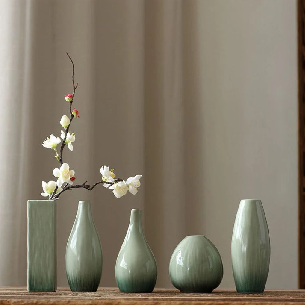Serene Form Ceramic Vase Collection