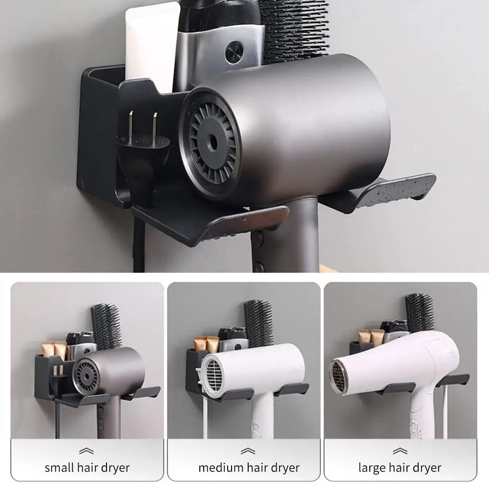 AeroDock™ Wall-Mounted Hair Dryer Holder