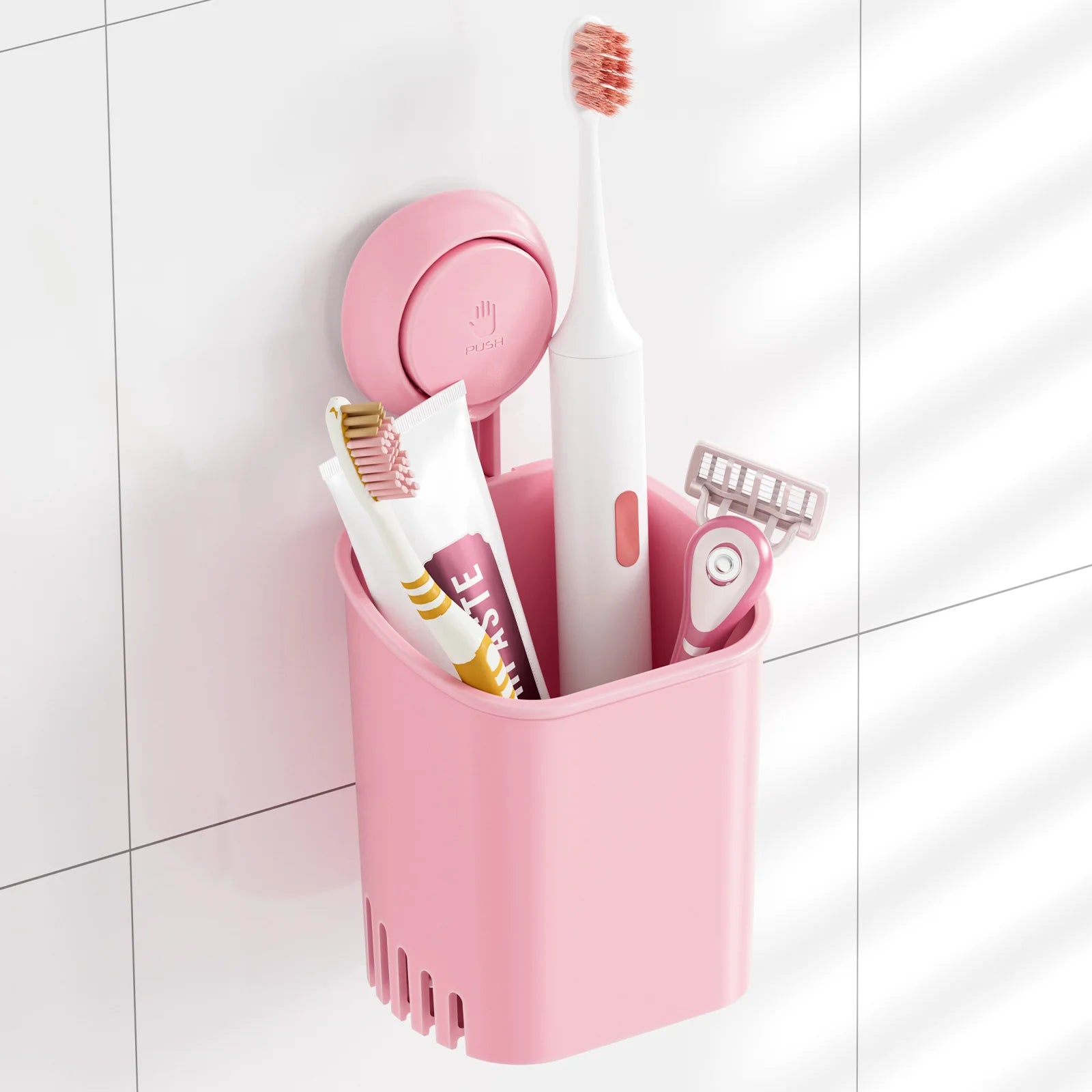 LuminiDry™ Self-Draining Bathroom Organizer