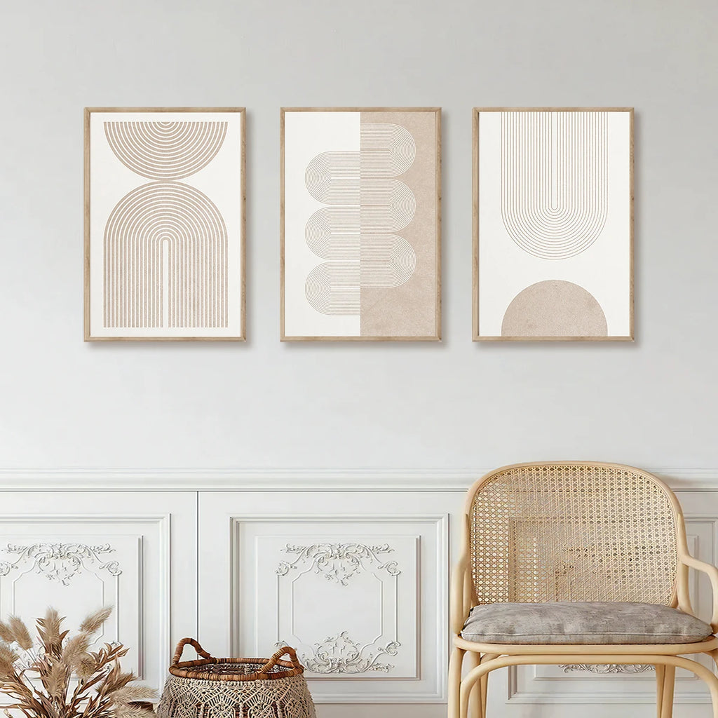 Soft Form Neutral Wall Art Set
