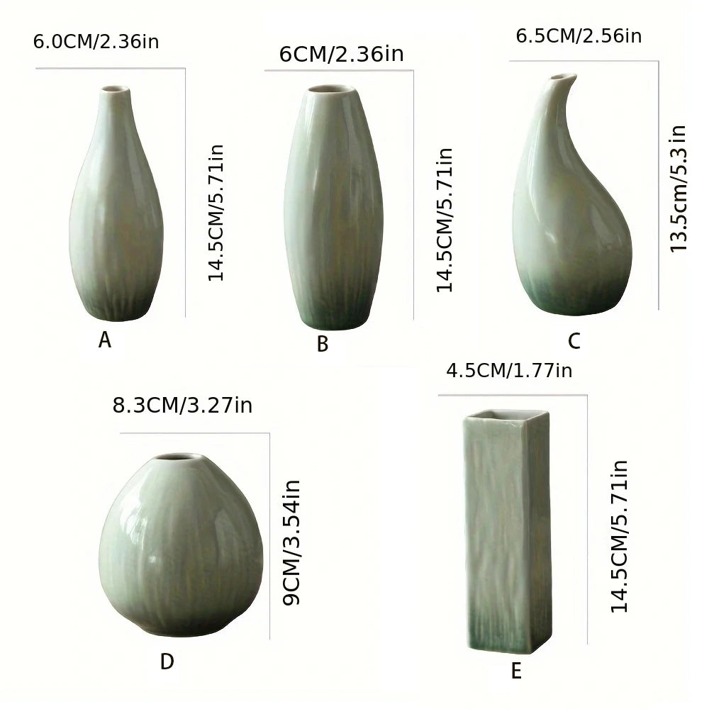 Serene Form Ceramic Vase Collection
