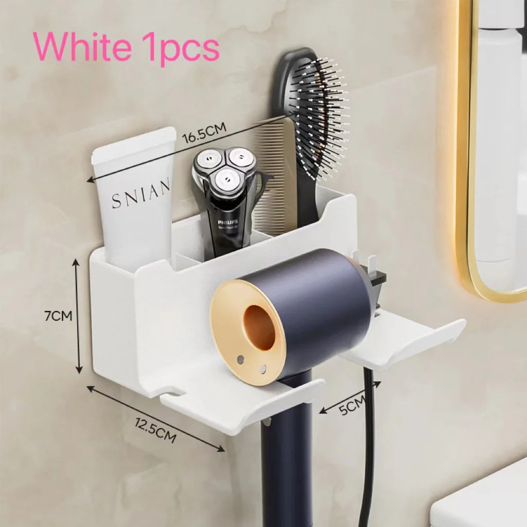 AeroDock™ Wall-Mounted Hair Dryer Holder