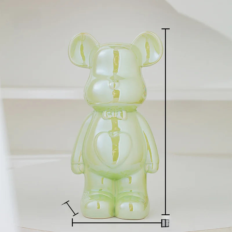 Chrome Bear Decorative Sculpture