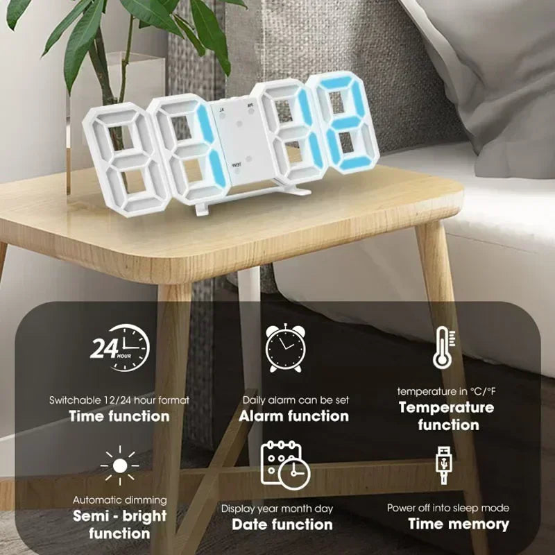 LumiClock™ – Smart LED Digital Desk Clock