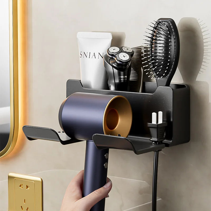 AeroDock™ Wall-Mounted Hair Dryer Holder