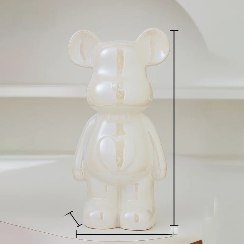 Chrome Bear Decorative Sculpture