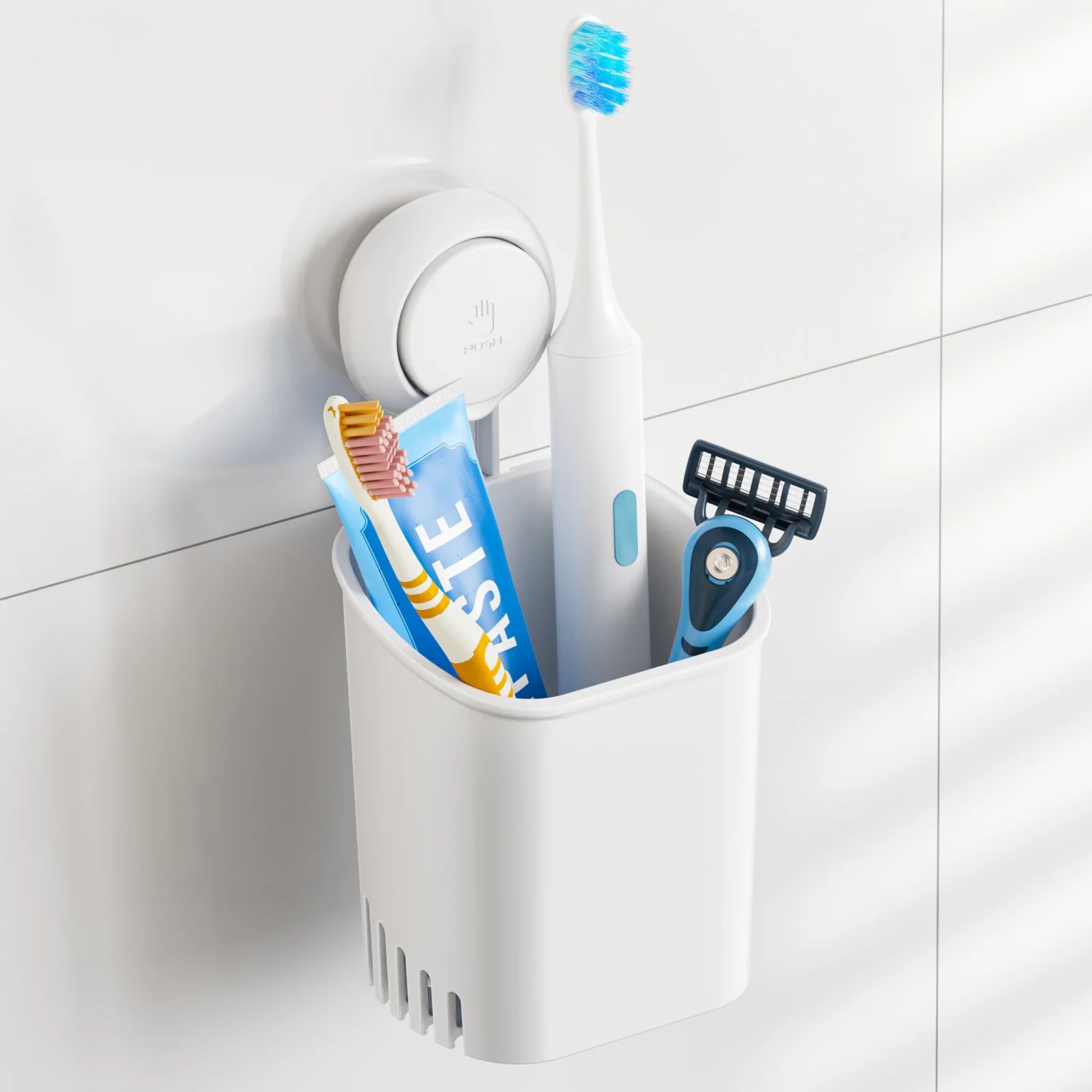 LuminiDry™ Self-Draining Bathroom Organizer