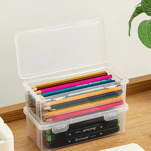 ClearStack™ Pencil & Marker Storage Box (4-Pack)