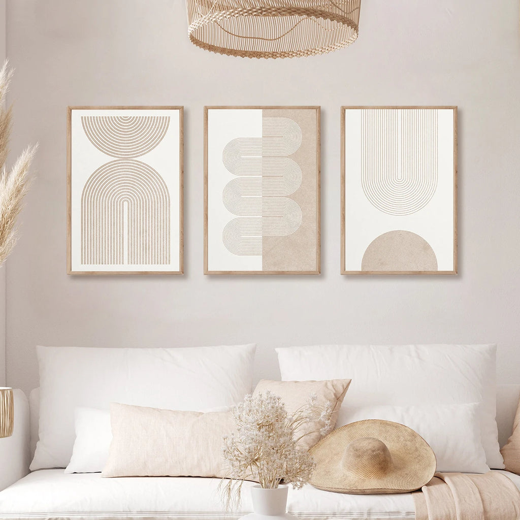 Soft Form Neutral Wall Art Set