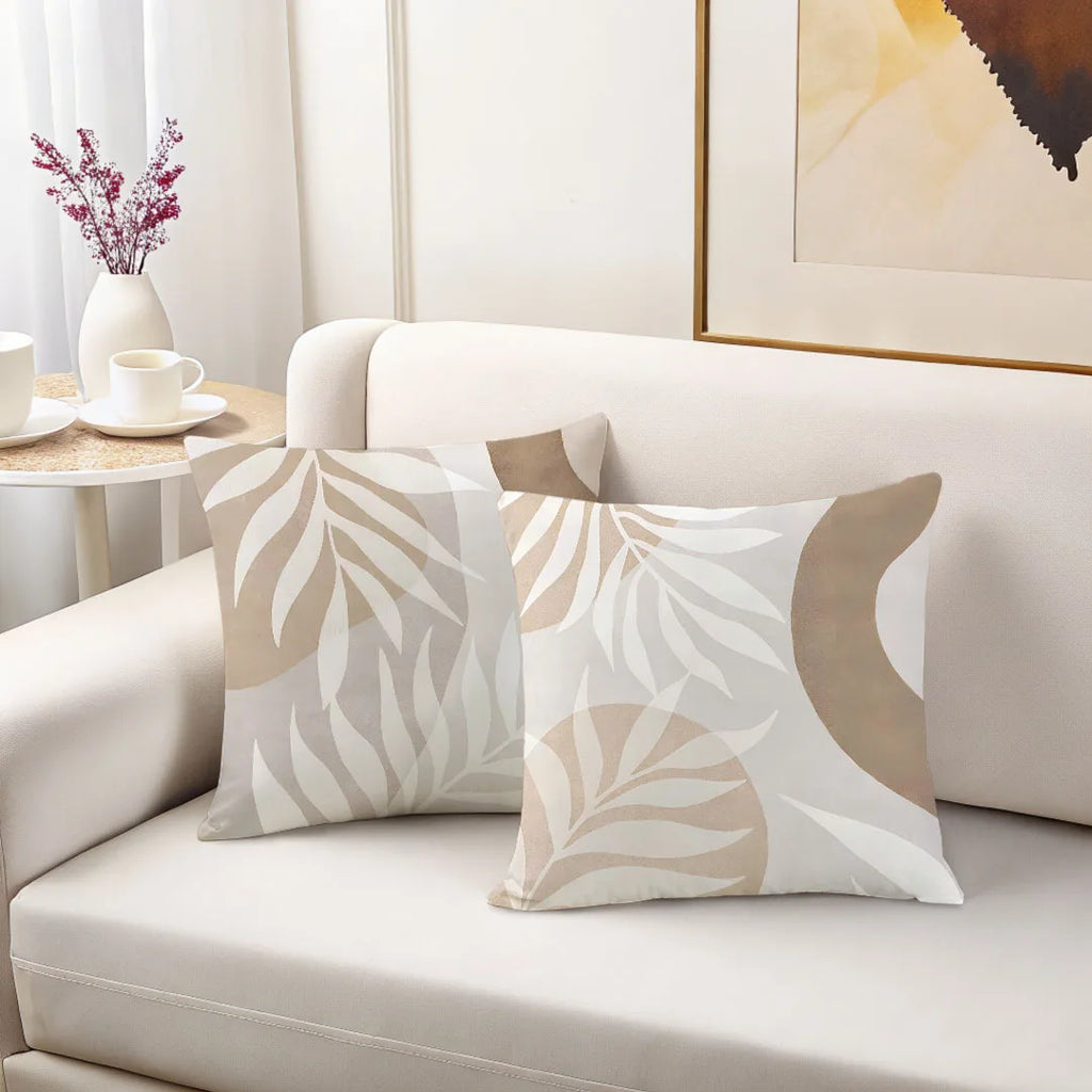 SoftLeaf Neutral Cushion Cover Set