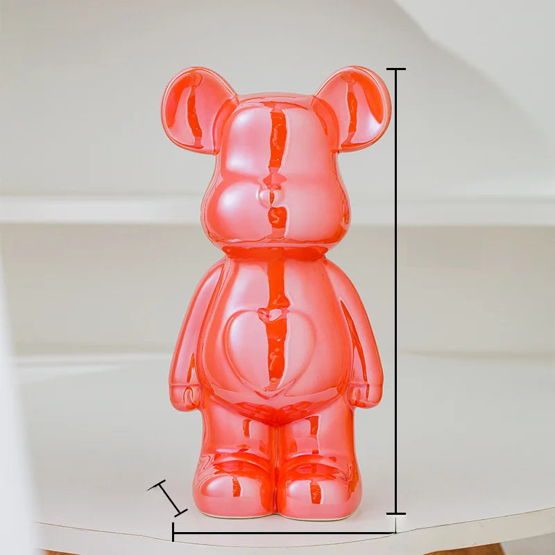 Chrome Bear Decorative Sculpture