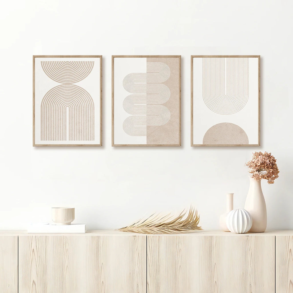 Soft Form Neutral Wall Art Set