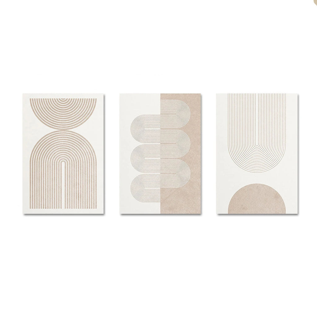 Soft Form Neutral Wall Art Set